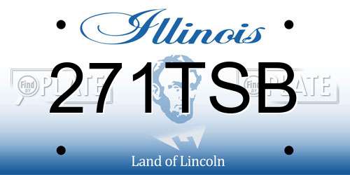 271TSB Illinois License Plate