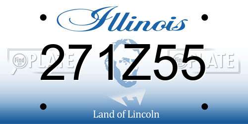 271Z55 Illinois License Plate