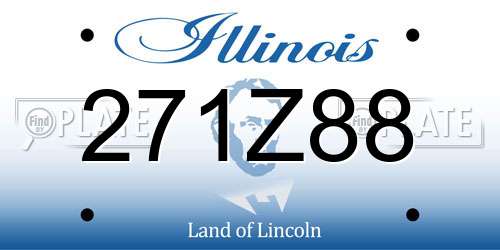 271Z88 Illinois License Plate
