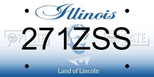 271ZSS Illinois License Plate