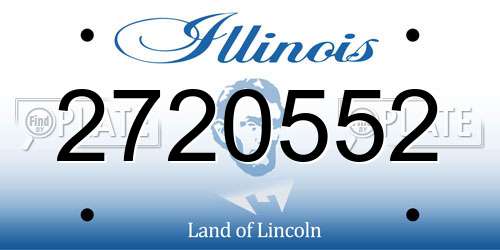 2720552 Illinois License Plate