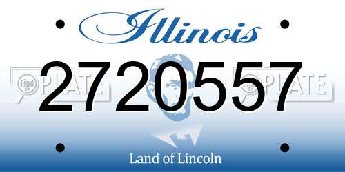 2720557 Illinois License Plate