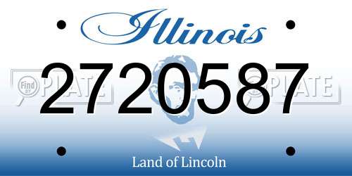 2720587 Illinois License Plate