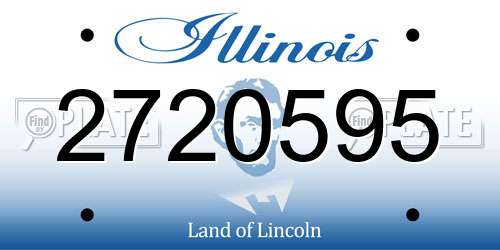 2720595 Illinois License Plate