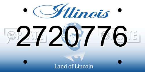 2720776 Illinois License Plate