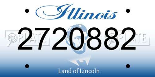 2720882 Illinois License Plate