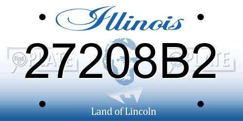 27208B2 Illinois License Plate