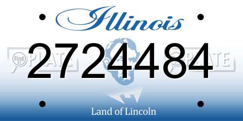 2724484 Illinois License Plate