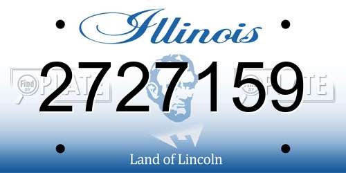2727159 Illinois License Plate