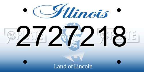 2727218 Illinois License Plate