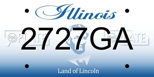 2727GA Illinois License Plate
