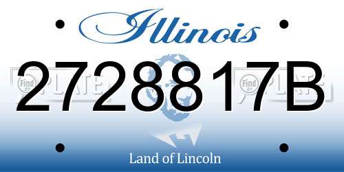 2728817B Illinois License Plate
