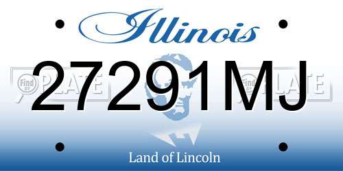 27291MJ Illinois License Plate