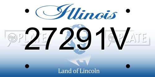 27291V Illinois License Plate
