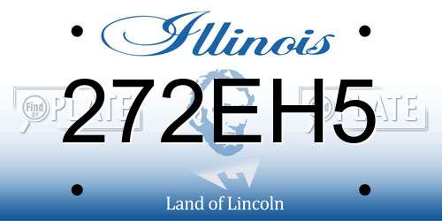 272EH5 Illinois License Plate