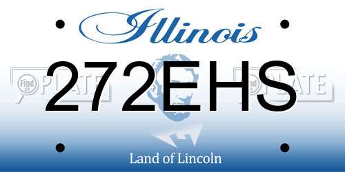 272EHS Illinois License Plate