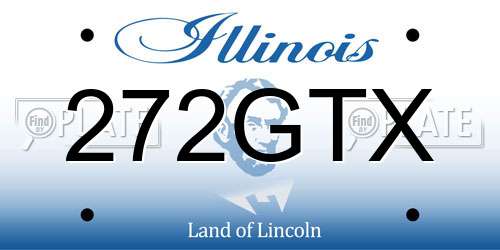 272GTX Illinois License Plate