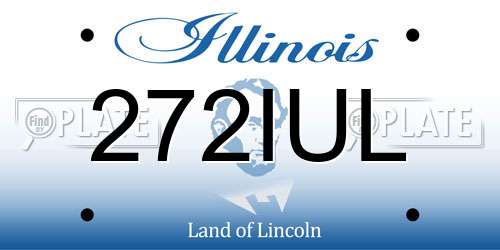 272IUL Illinois License Plate