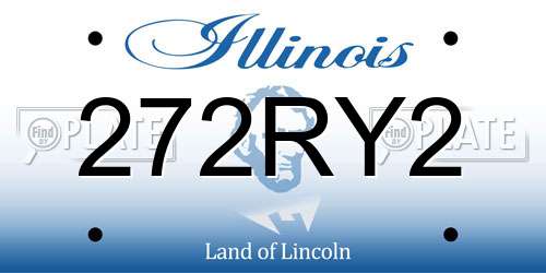 272RY2 Illinois License Plate