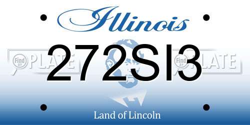 272SI3 Illinois License Plate