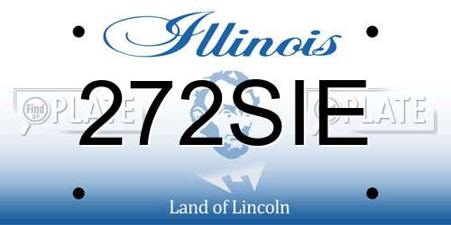 272SIE Illinois License Plate