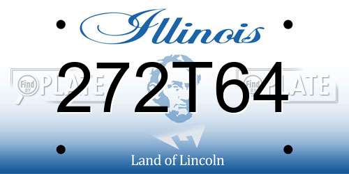 272T64 Illinois License Plate