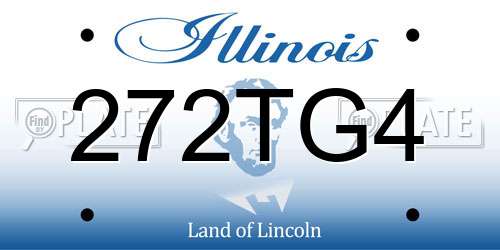 272TG4 Illinois License Plate