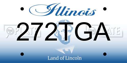 272TGA Illinois License Plate