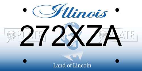 272XZA Illinois License Plate