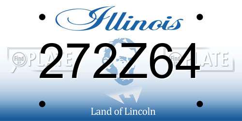 272Z64 Illinois License Plate
