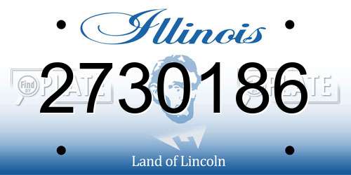 2730186 Illinois License Plate