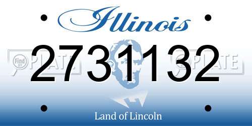 2731132 Illinois License Plate