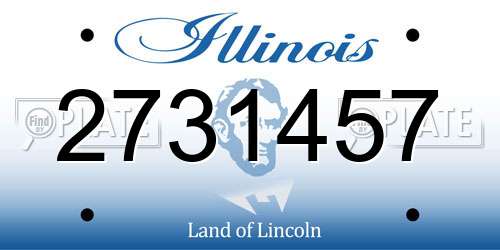 2731457 Illinois License Plate