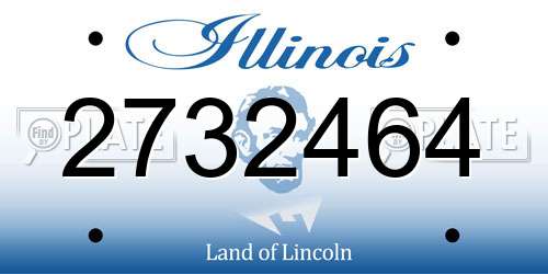 2732464 Illinois License Plate