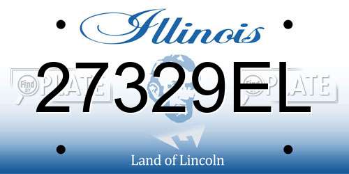 27329EL Illinois License Plate