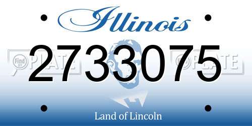 2733075 Illinois License Plate