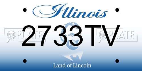 2733TV Illinois License Plate