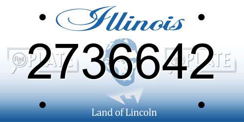 2736642 Illinois License Plate