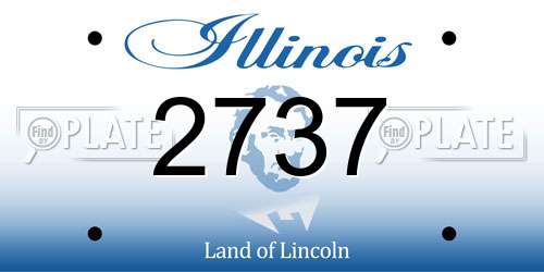 2737 Illinois License Plate