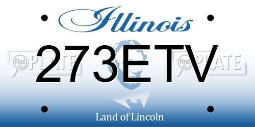 273ETV Illinois License Plate