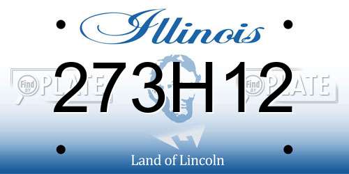 273H12 Illinois License Plate