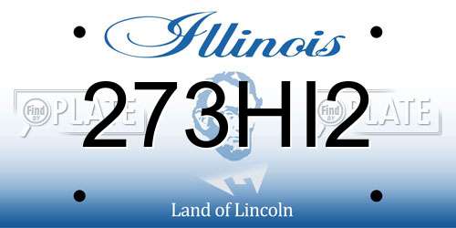 273HI2 Illinois License Plate