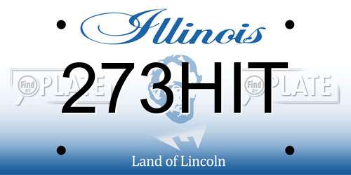 273HIT Illinois License Plate