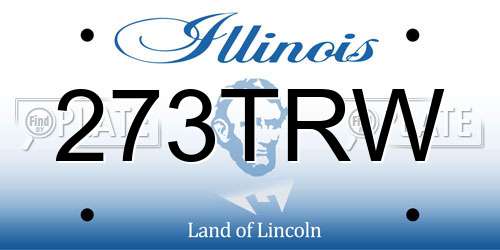 273TRW Illinois License Plate