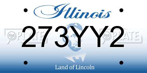 273YY2 Illinois License Plate