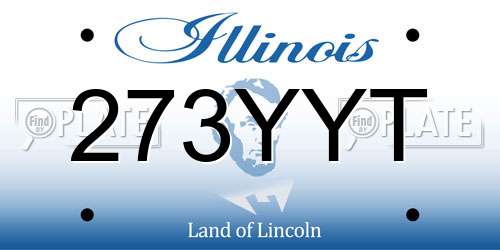 273YYT Illinois License Plate