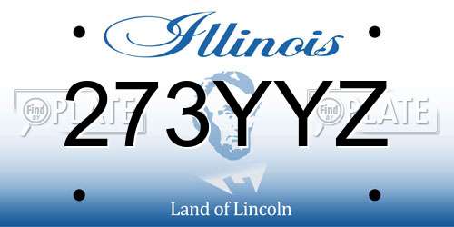 273YYZ Illinois License Plate