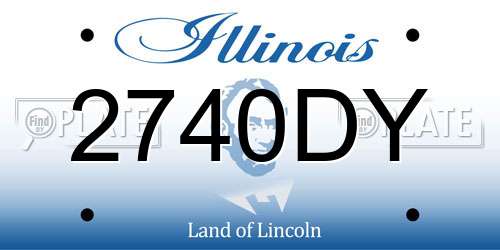 2740DY Illinois License Plate