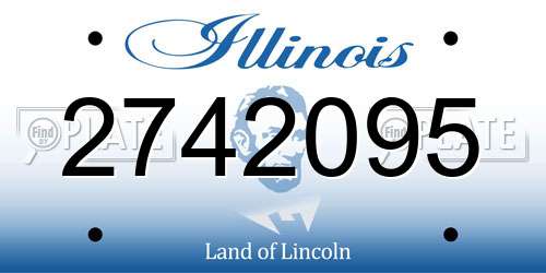 2742095 Illinois License Plate