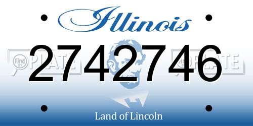 2742746 Illinois License Plate